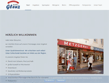Tablet Screenshot of metzgerei-glenz.de